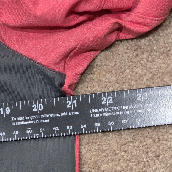 Nike Golf Dri Fit Polo Mens  Standard Fit Heathered Red Grey size Med Colorblock - Picture 8 of 14